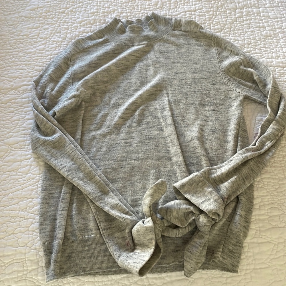 Grey Mango mock neck sweater